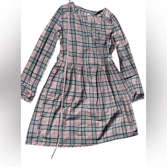 Carter's Pink and Gray Plaid Dress - Picture 3 of 10